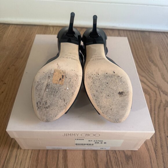 Like New Jimmy Choo Leigh Peep Toe Pumps (Taylor Swift Fave) - Picture 9 of 10